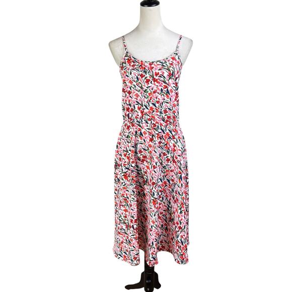 Molly Bracken Colorful Floral Open Tie Back Sleeveless Midi Dress - Picture 4 of 14